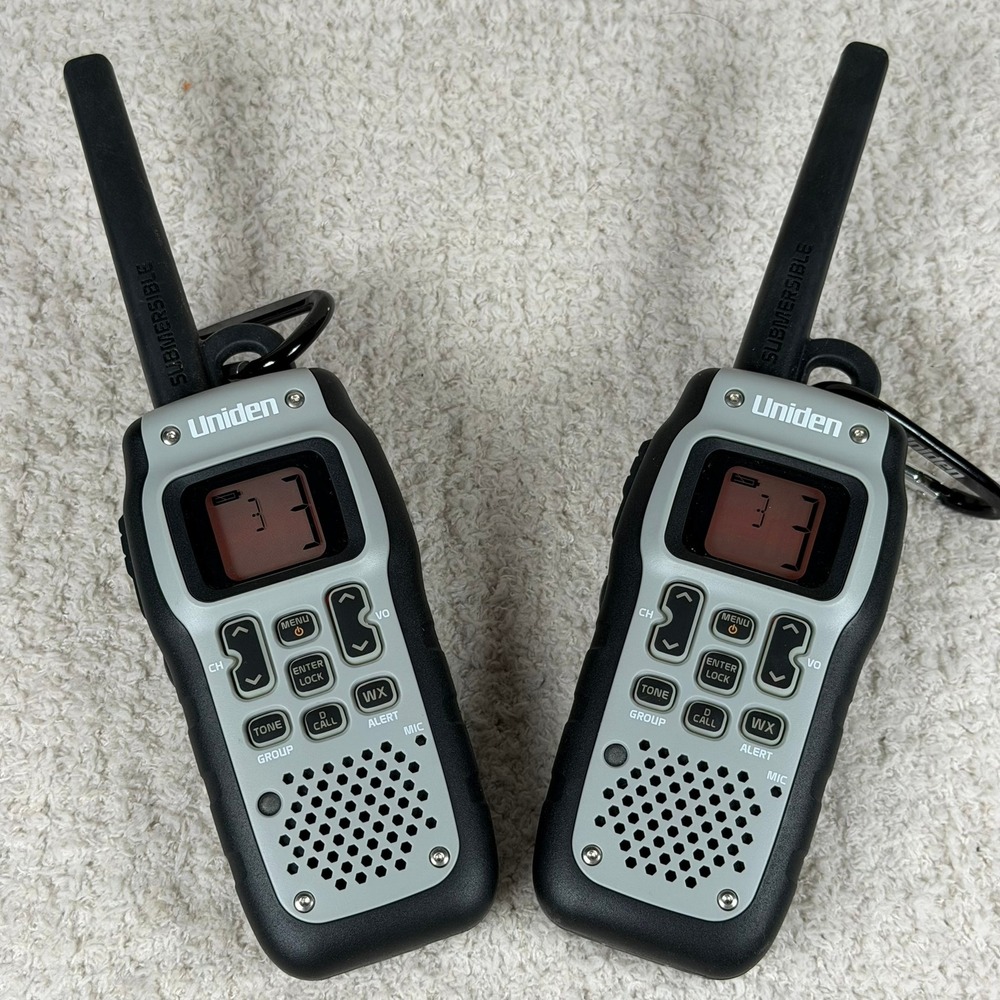 Uniden GMR5089-2CKHS Submersible Two Way Radio Walkie Talkie Pair NO BASE